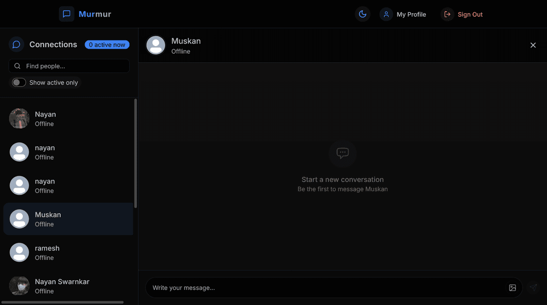 Murmur – Real-Time Chat Application